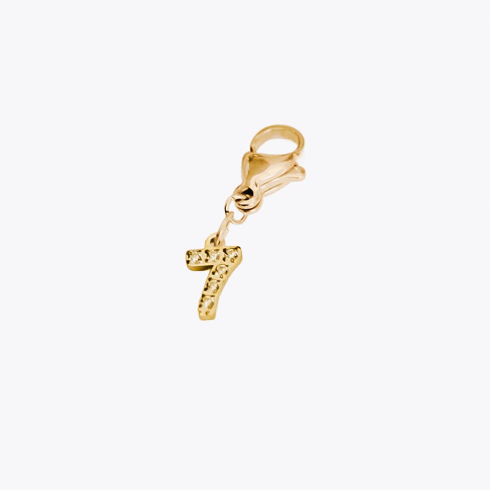 Bundled Number Charm Bar Chanelle Charms - WATERPROOF