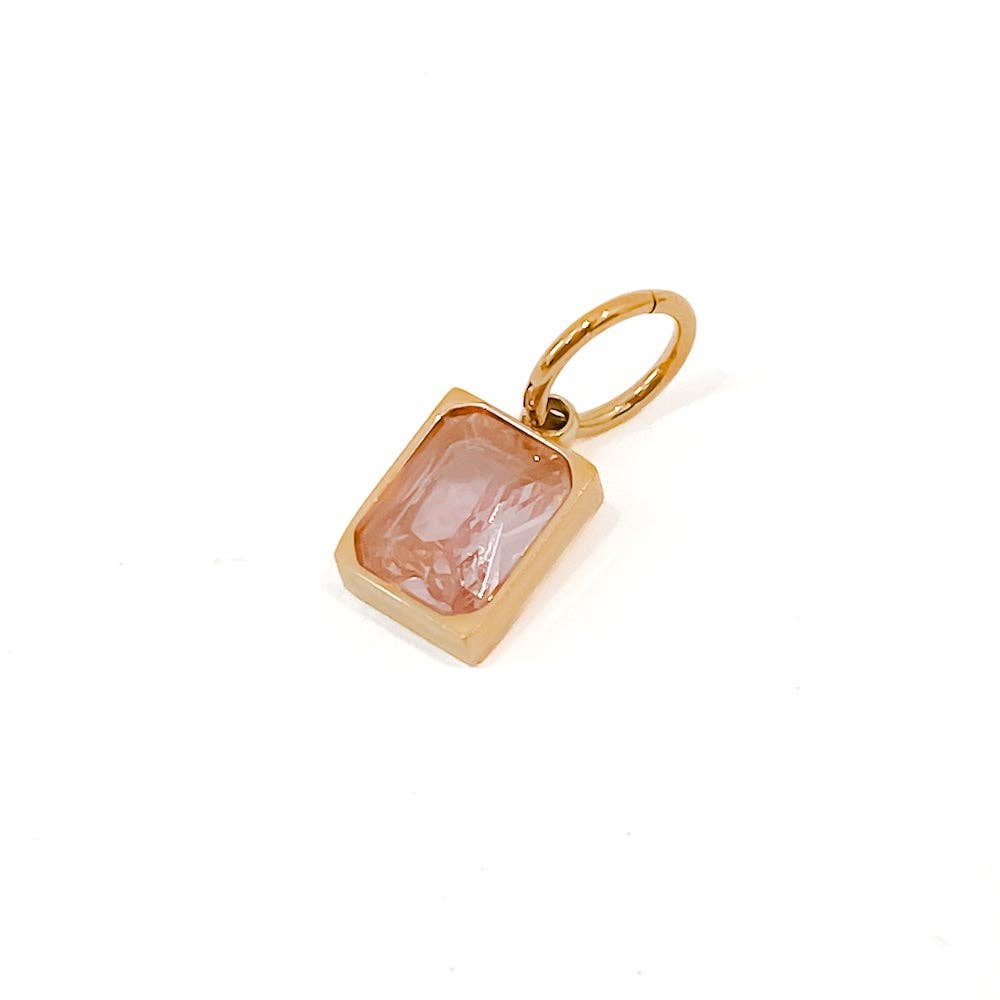 Birthstone Charm Bar Chanelle Charms - WATERPROOF