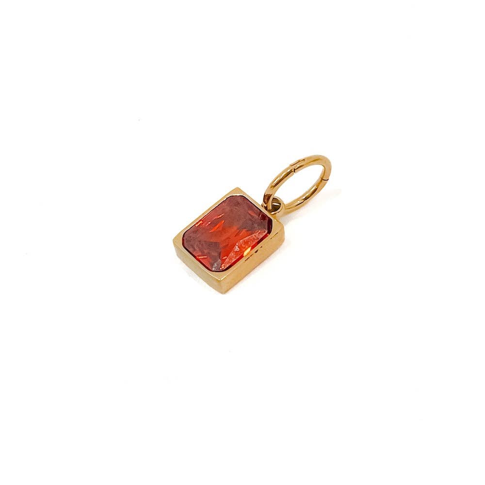 Birthstone Charm Bar Chanelle Charms - WATERPROOF