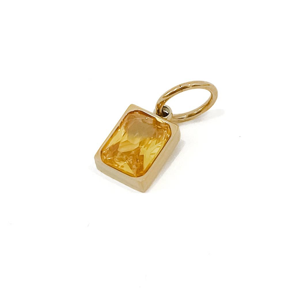 Birthstone Charm Bar Chanelle Charms - WATERPROOF