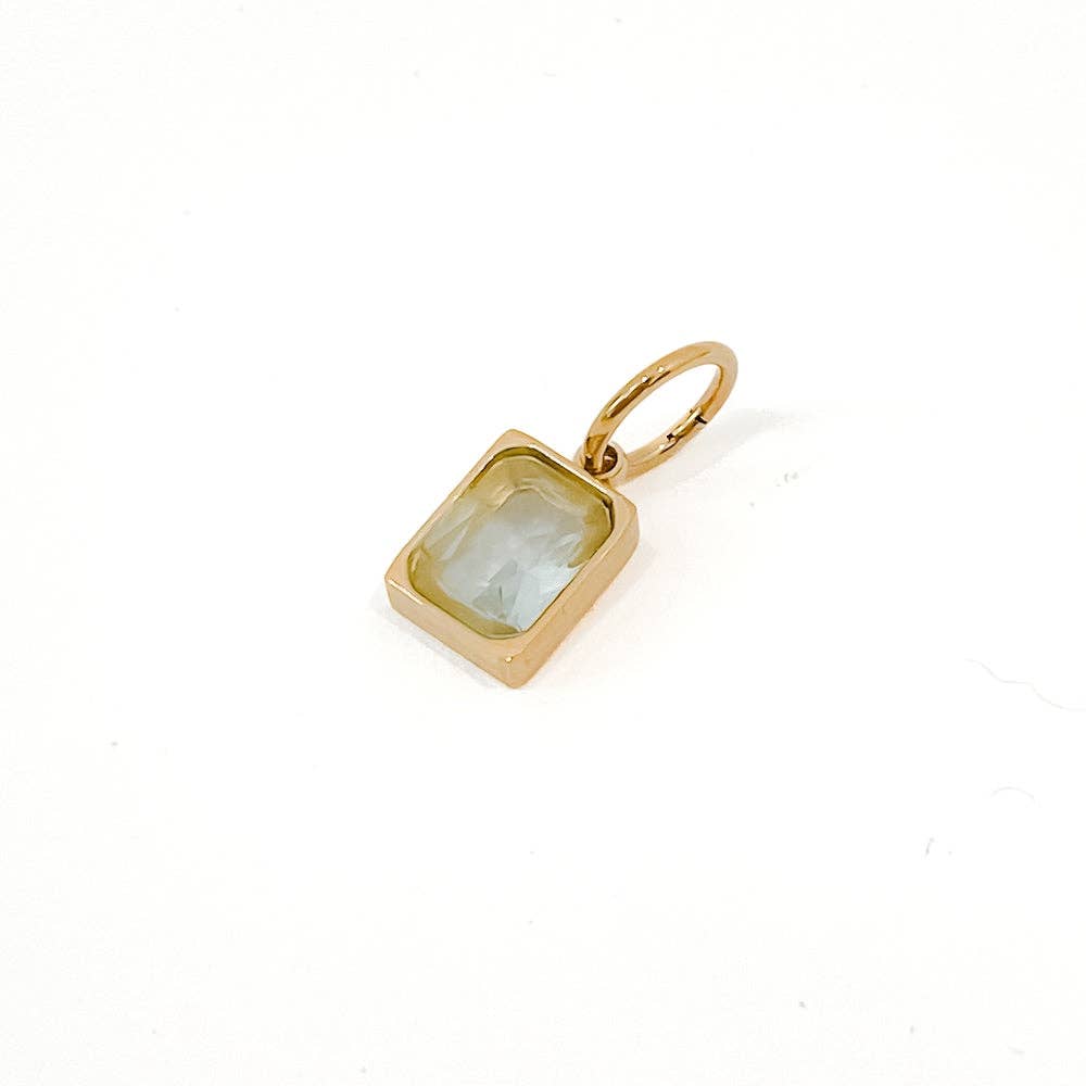 Birthstone Charm Bar Chanelle Charms - WATERPROOF