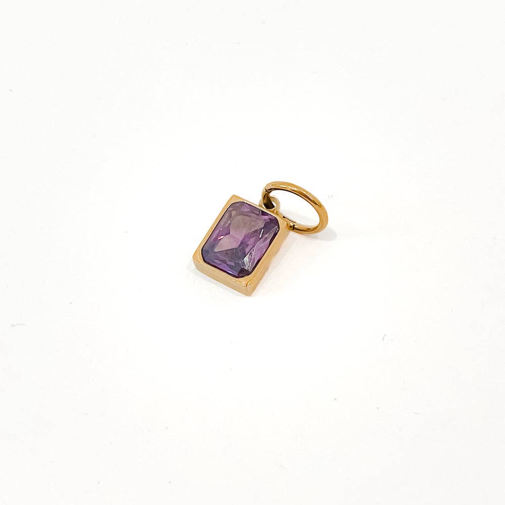 Birthstone Charm Bar Chanelle Charms - WATERPROOF
