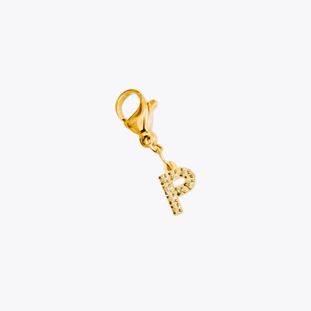 Initial Charm Bar Chanelle Charms - WATERPROOF