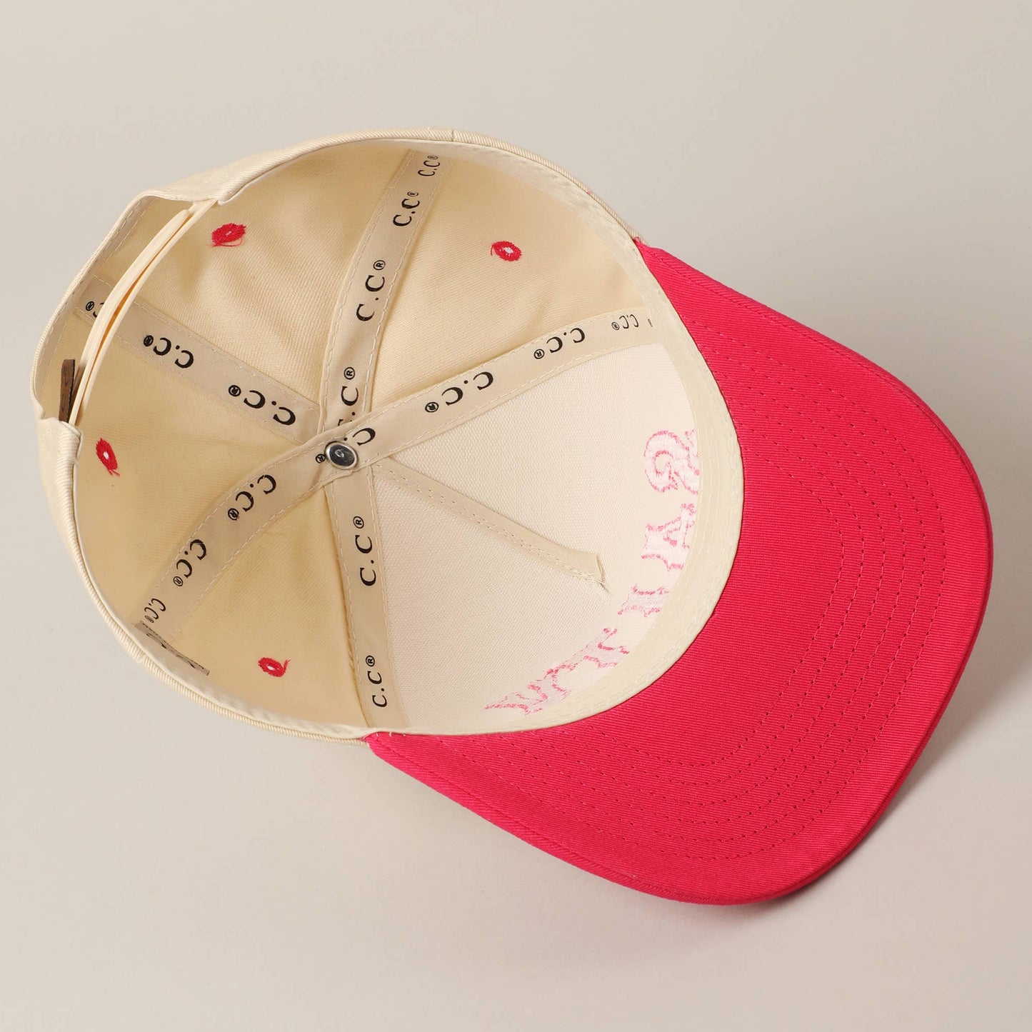 SALTY Lettering Embroidery Two-Tone Trucker Hat