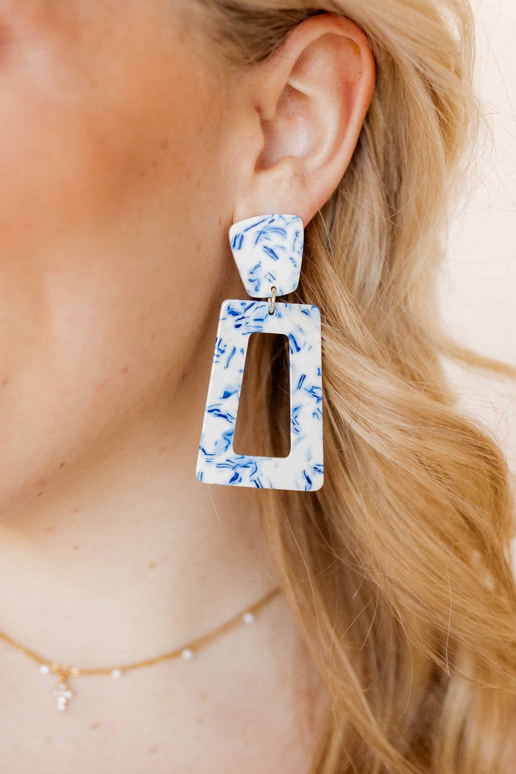 Kennedy - Blue China - Earrings