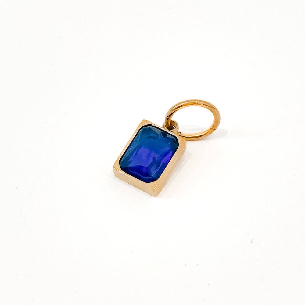 Birthstone Charm Bar Chanelle Charms - WATERPROOF