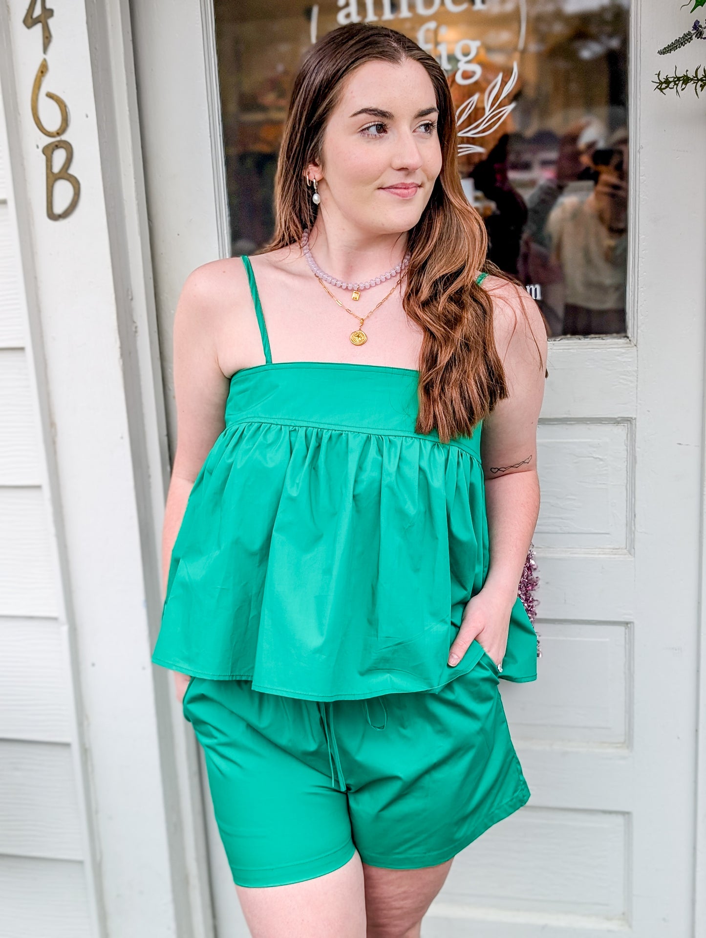 Flowy Tie-back Spaghetti Strap Top