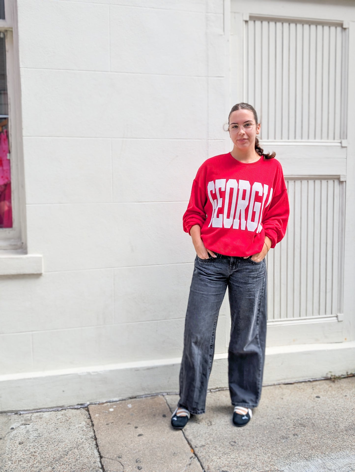 Georgia Comfy Oversize Graphic Sweatshirt, Gameday