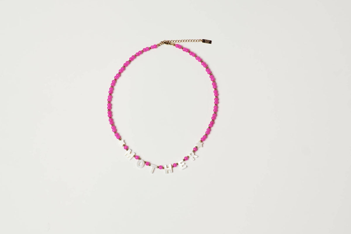 Mother Necklace - Hot Pink