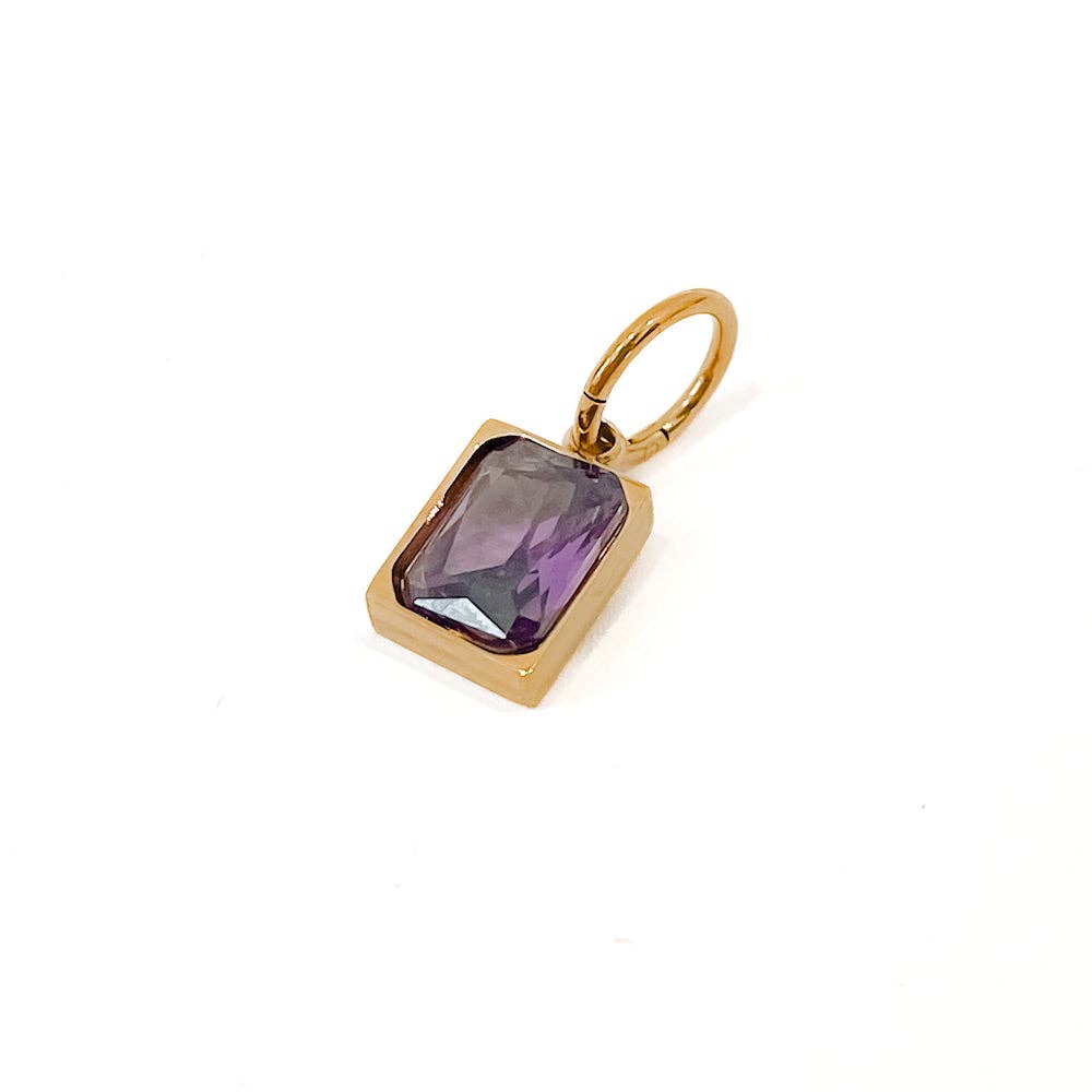 Birthstone Charm Bar Chanelle Charms - WATERPROOF