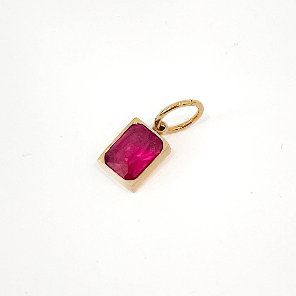 Birthstone Charm Bar Chanelle Charms - WATERPROOF