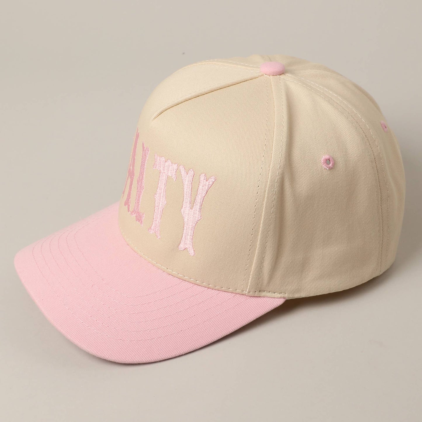 SALTY Lettering Embroidery Two-Tone Trucker Hat