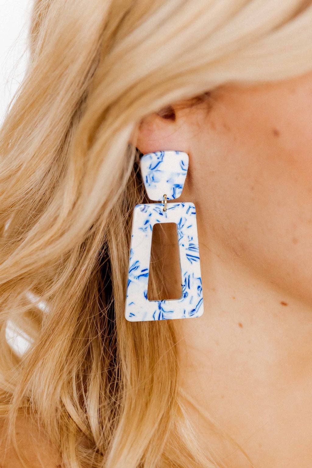 Kennedy - Blue China - Earrings