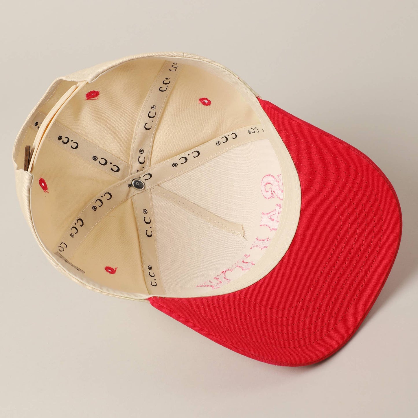 SALTY Lettering Embroidery Two-Tone Trucker Hat