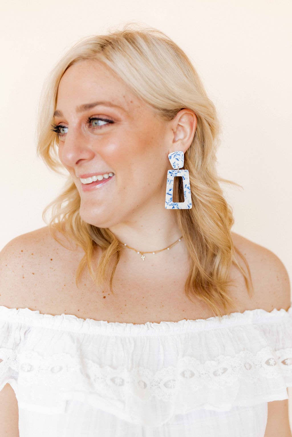 Kennedy - Blue China - Earrings
