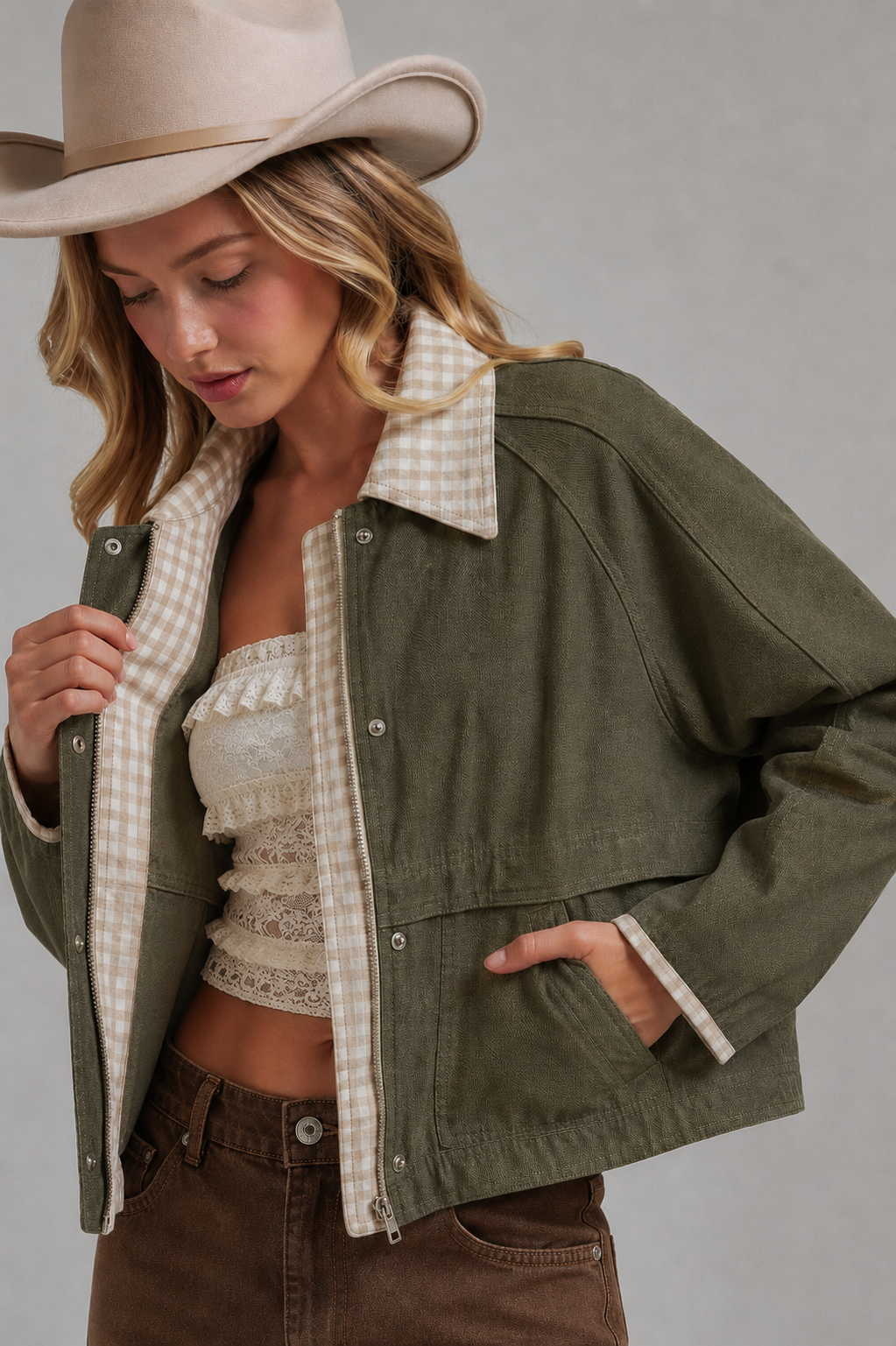 Vintage Oxford Twill Fall Jacket