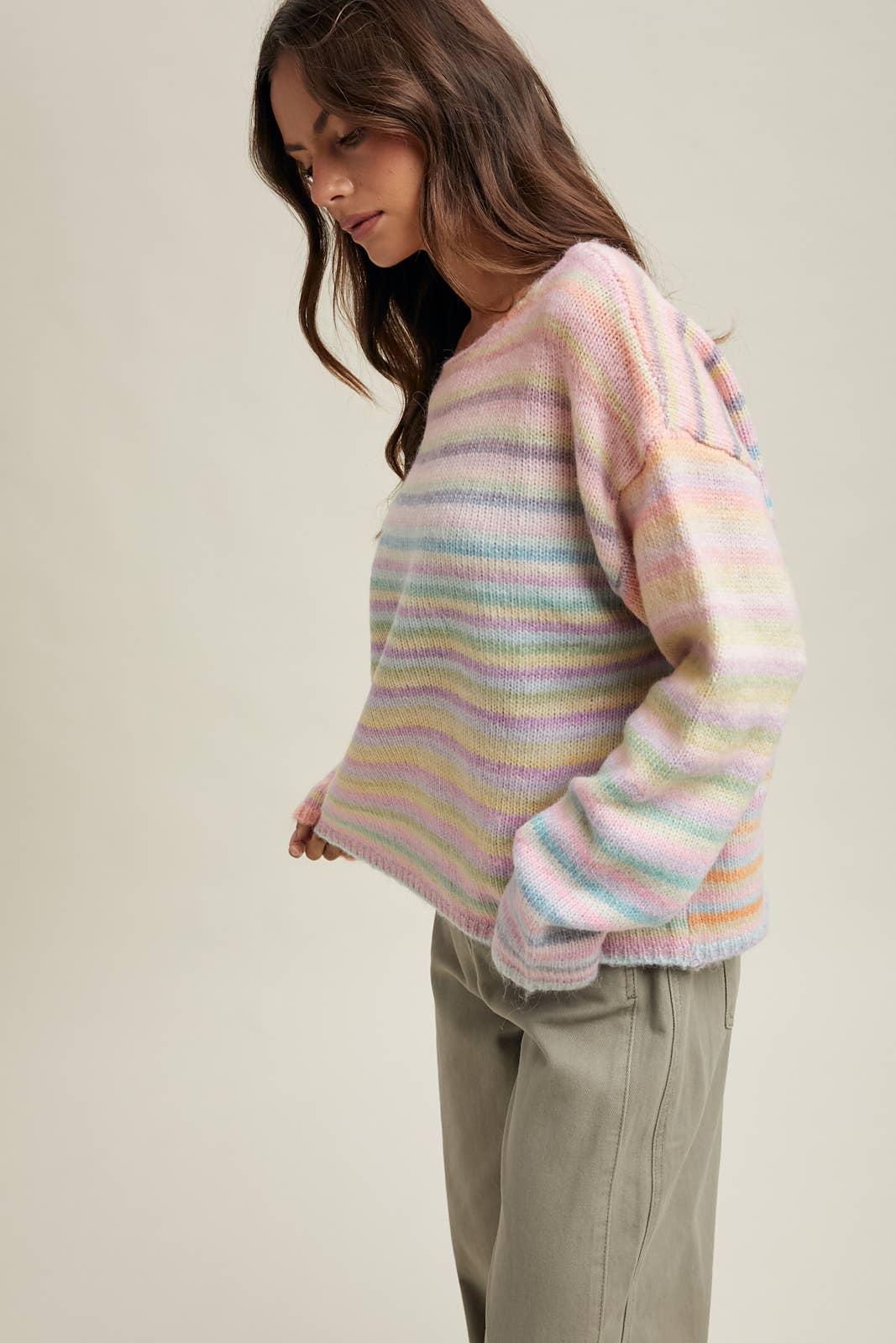 Rainbow Knit Sweater