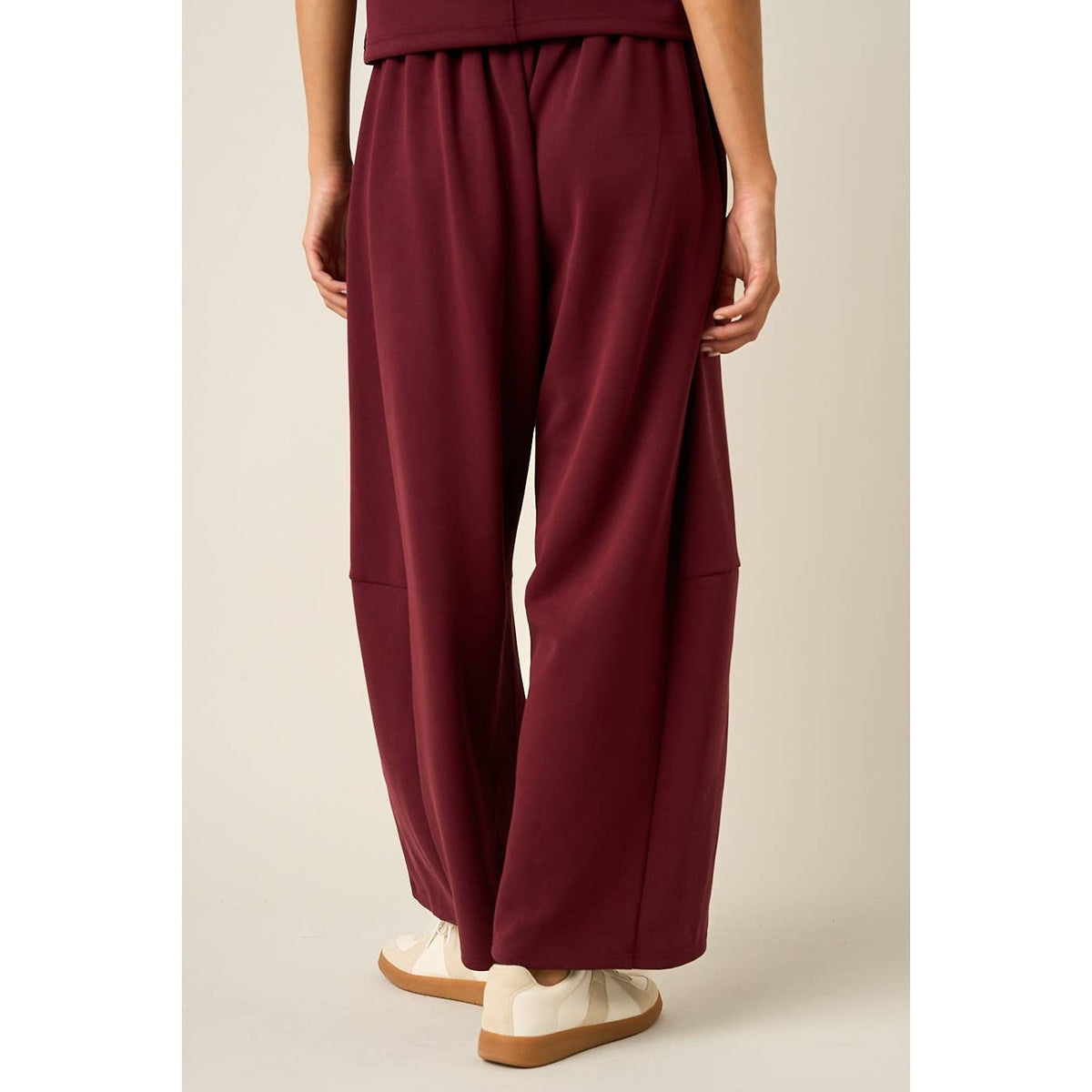 Cloud Knit Barrel Leg Pants