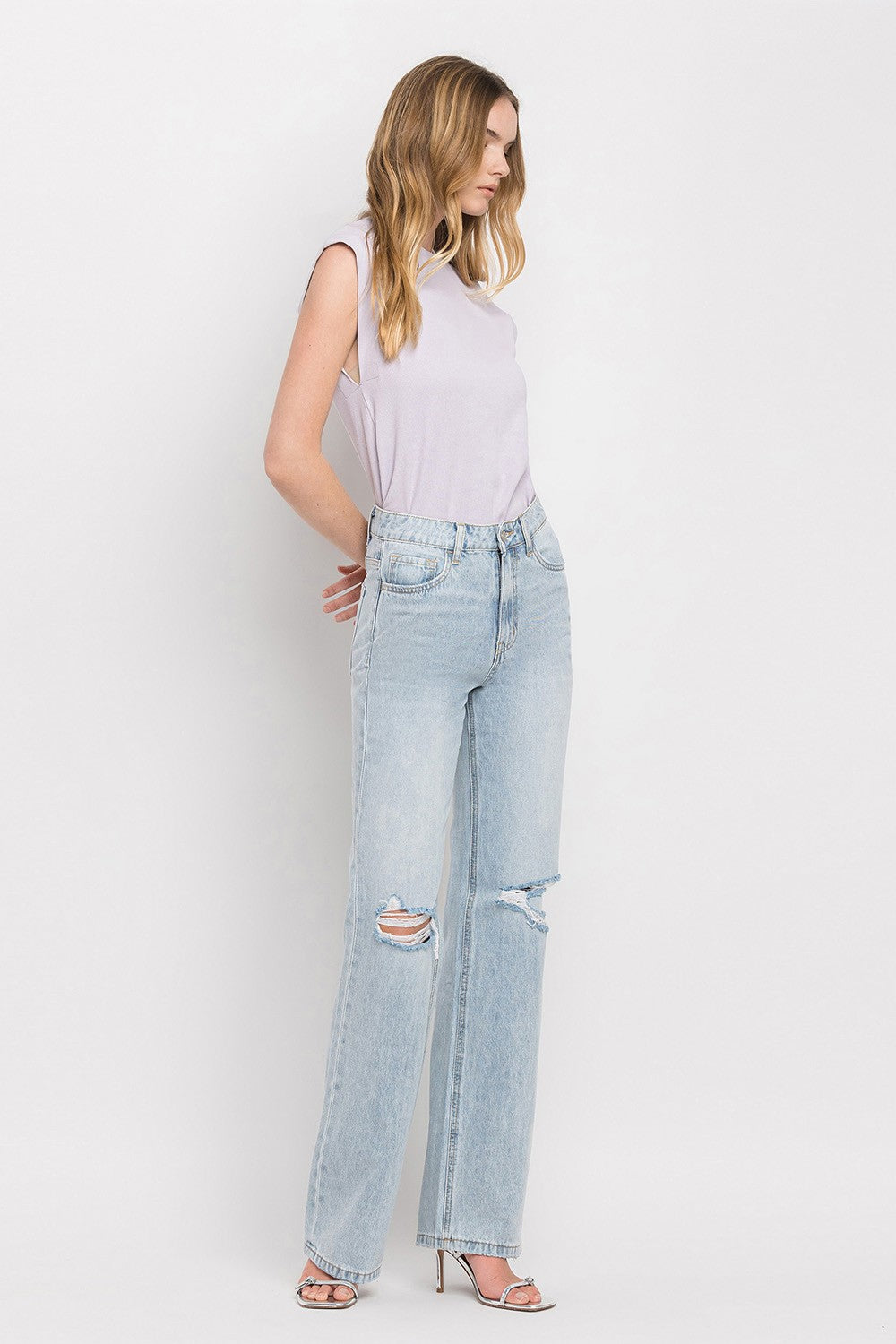 *FINAL SALE* Vervet by Flying Monkey 90'S Vintage Super High Rise Flare Jeans (Copy)