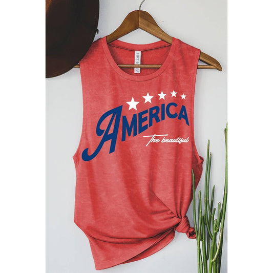 The Beautiful America Mineral Graphic Tank Top