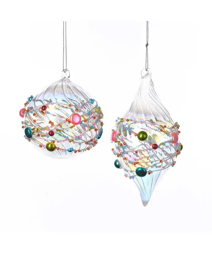 Beaded Glass Ornament