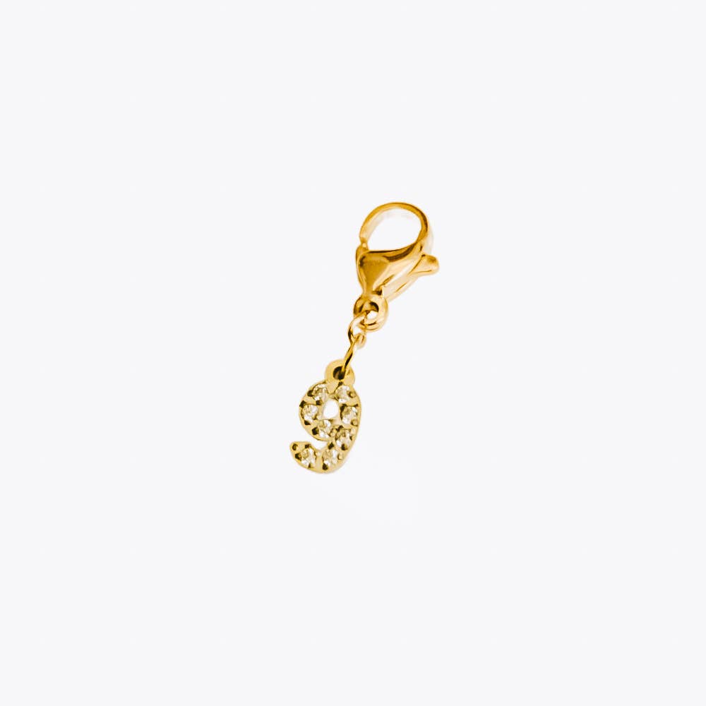 Bundled Number Charm Bar Chanelle Charms  - WATERPROOF