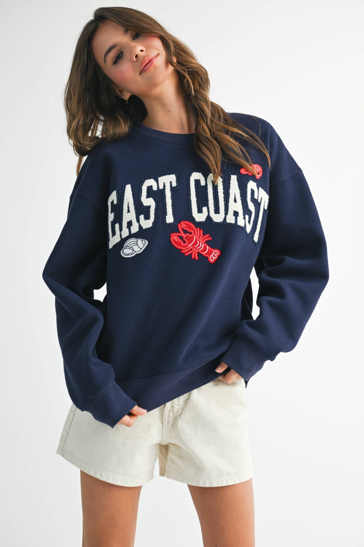 9134GK Modern Vintage Graphic Fleece Pullover