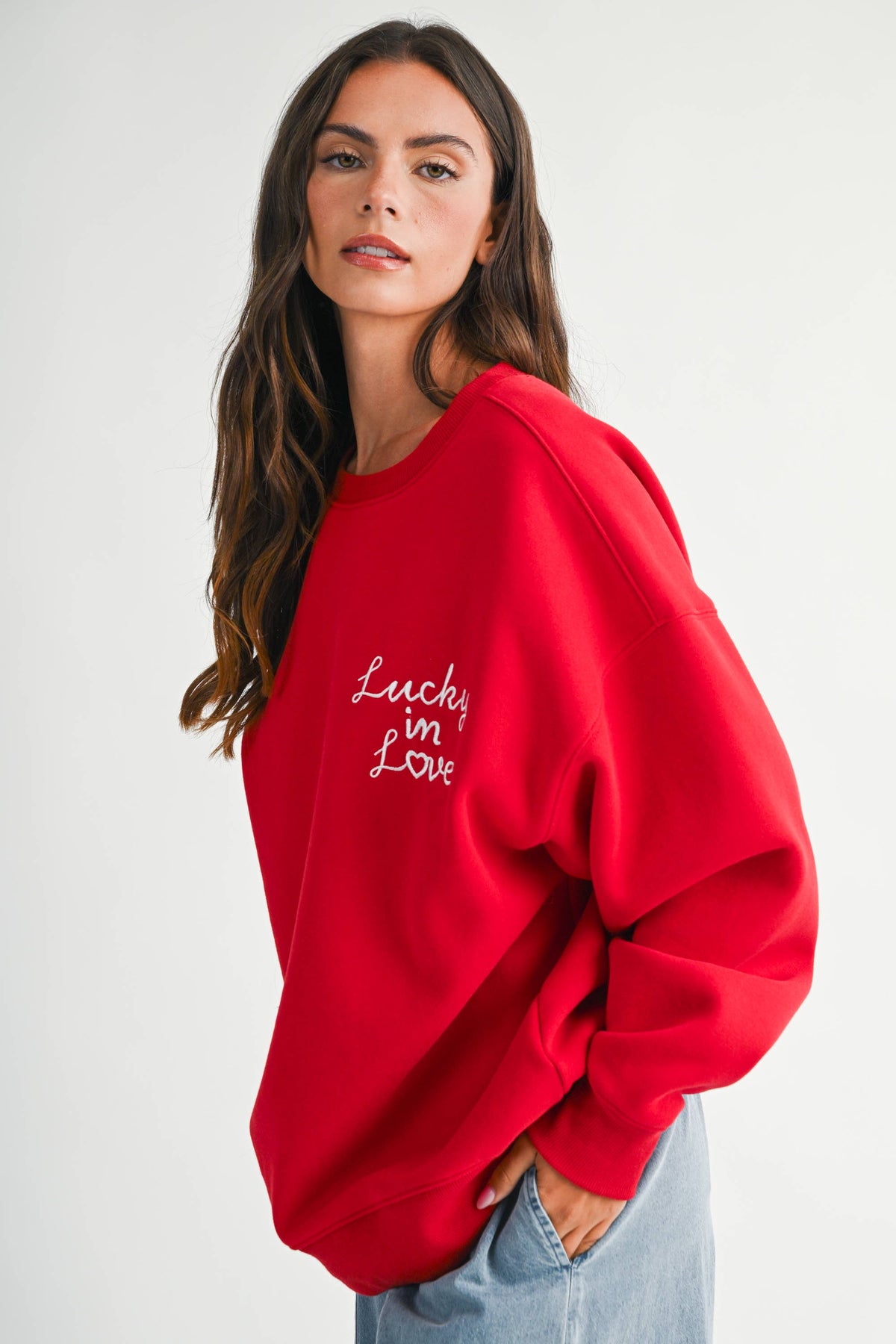 9134GK Modern Vintage Graphic Fleece Pullover