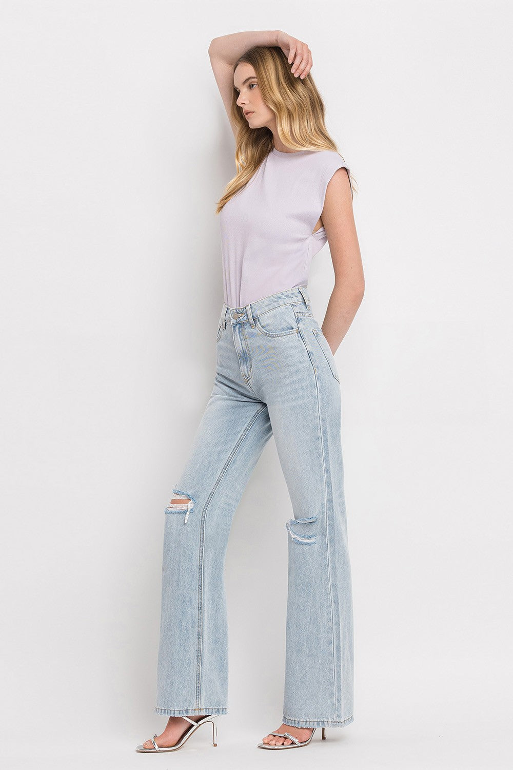 *FINAL SALE* Vervet by Flying Monkey 90'S Vintage Super High Rise Flare Jeans (Copy)