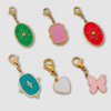 Enamel Colored Charm Bar Chanelle Charms  - WATERPROOF