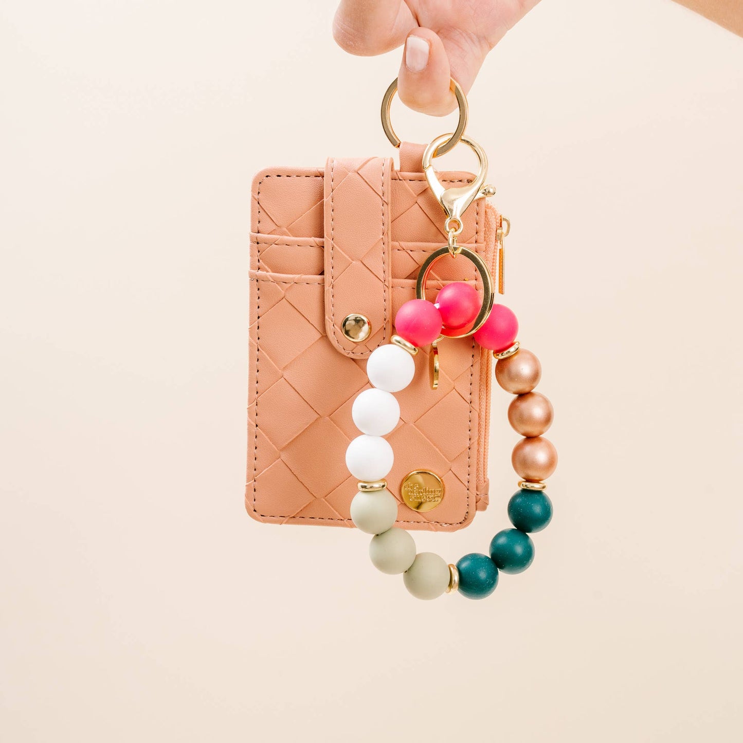 *Final Sale* Holiday Hands-Free Keychain Wristlet - Oh What Fun