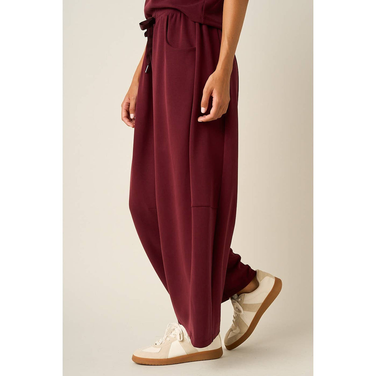 Cloud Knit Barrel Leg Pants