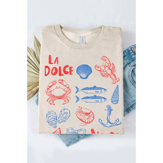 “La Dolce Vita” Mineral Graphic Tee