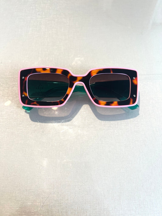 Deco Pinky Green Sunglasses