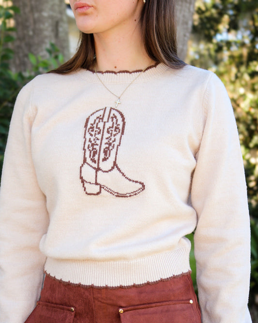 Cameron Cowboy Boot Sweater