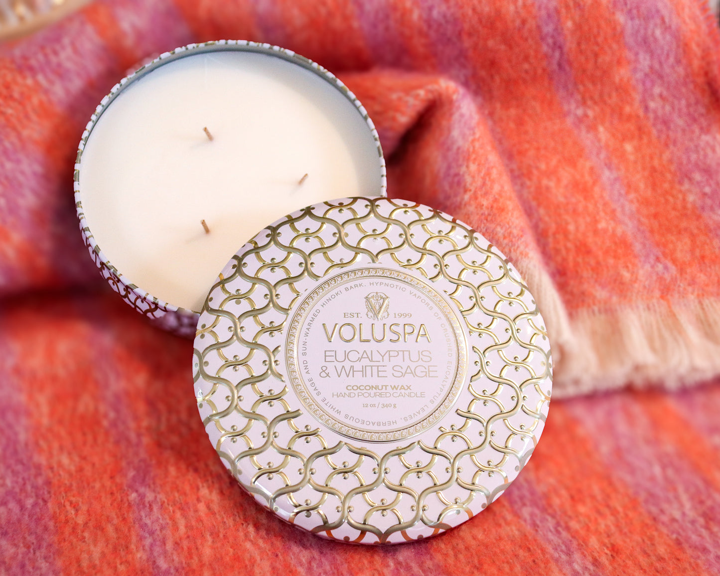 Eucalyptus 3 Wick Tin Candle