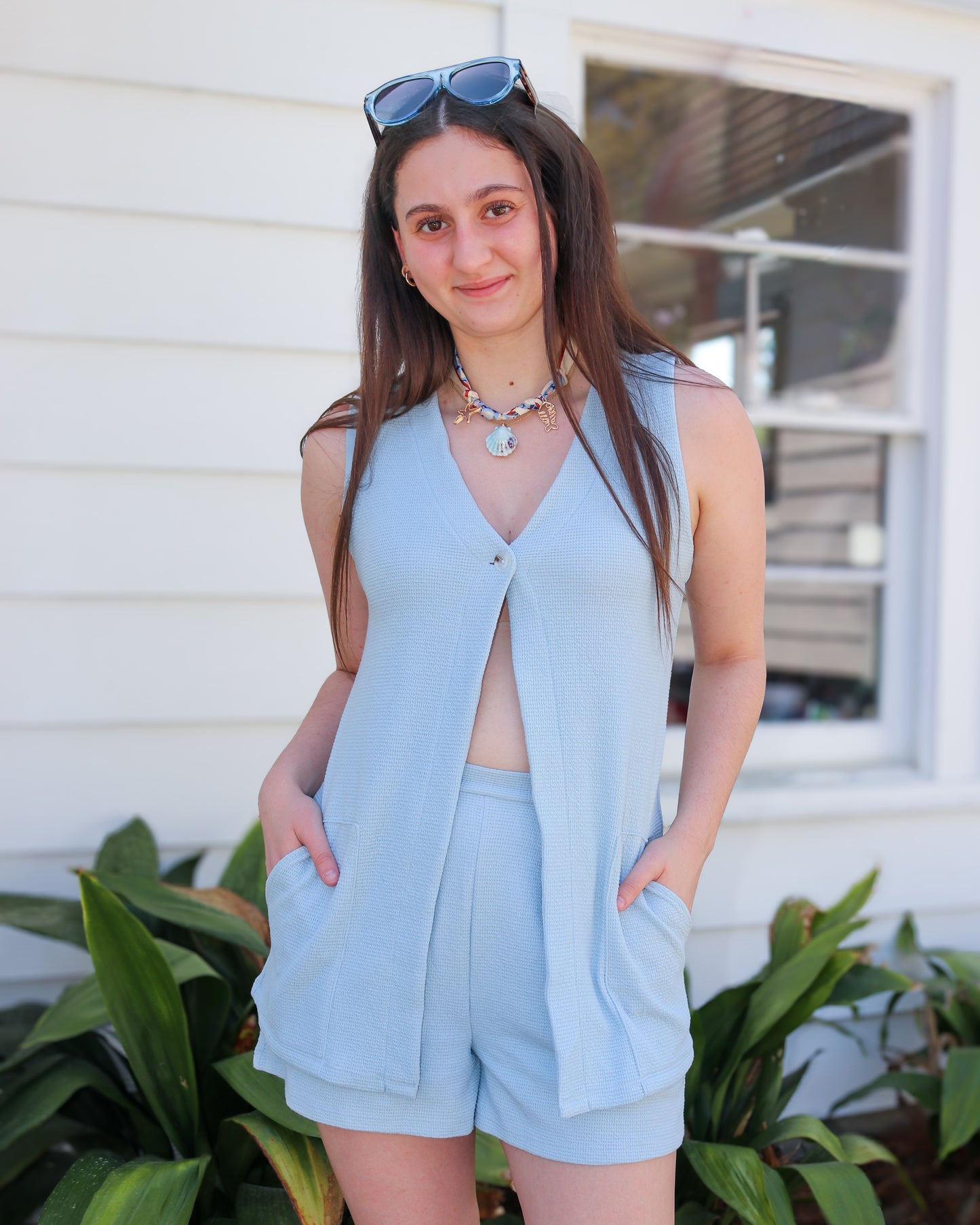 Pleated Detail Shorts