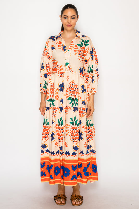 Dionysian Charm Maxi Dress
