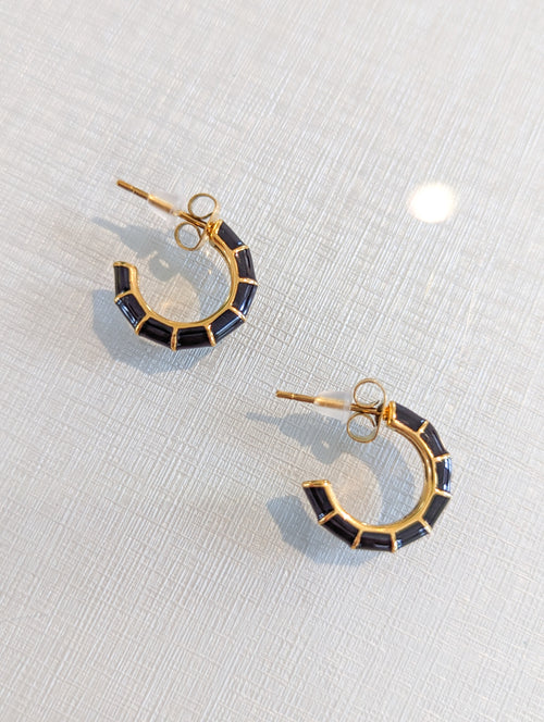 Black Evelyn Earrings