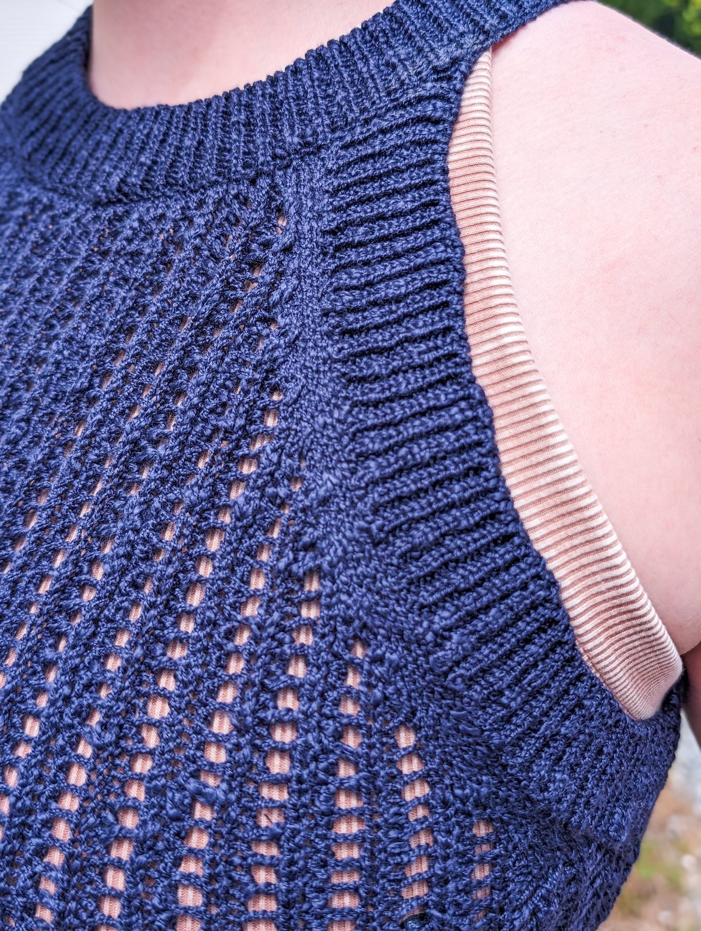 *FINAL SALE*Rachel Open Knit Sweater Tank