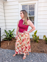 Girl Dinner Pleated Pink Skirt