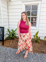 Girl Dinner Pleated Pink Skirt