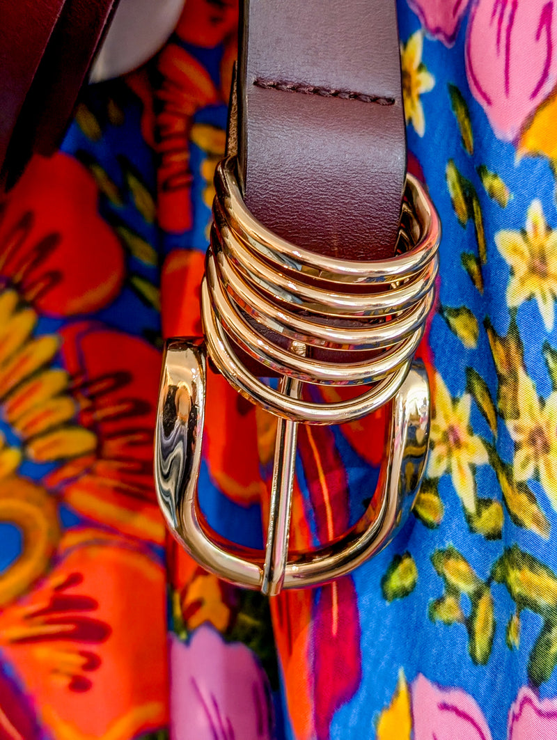 Adjustable Gold Buckle Belt