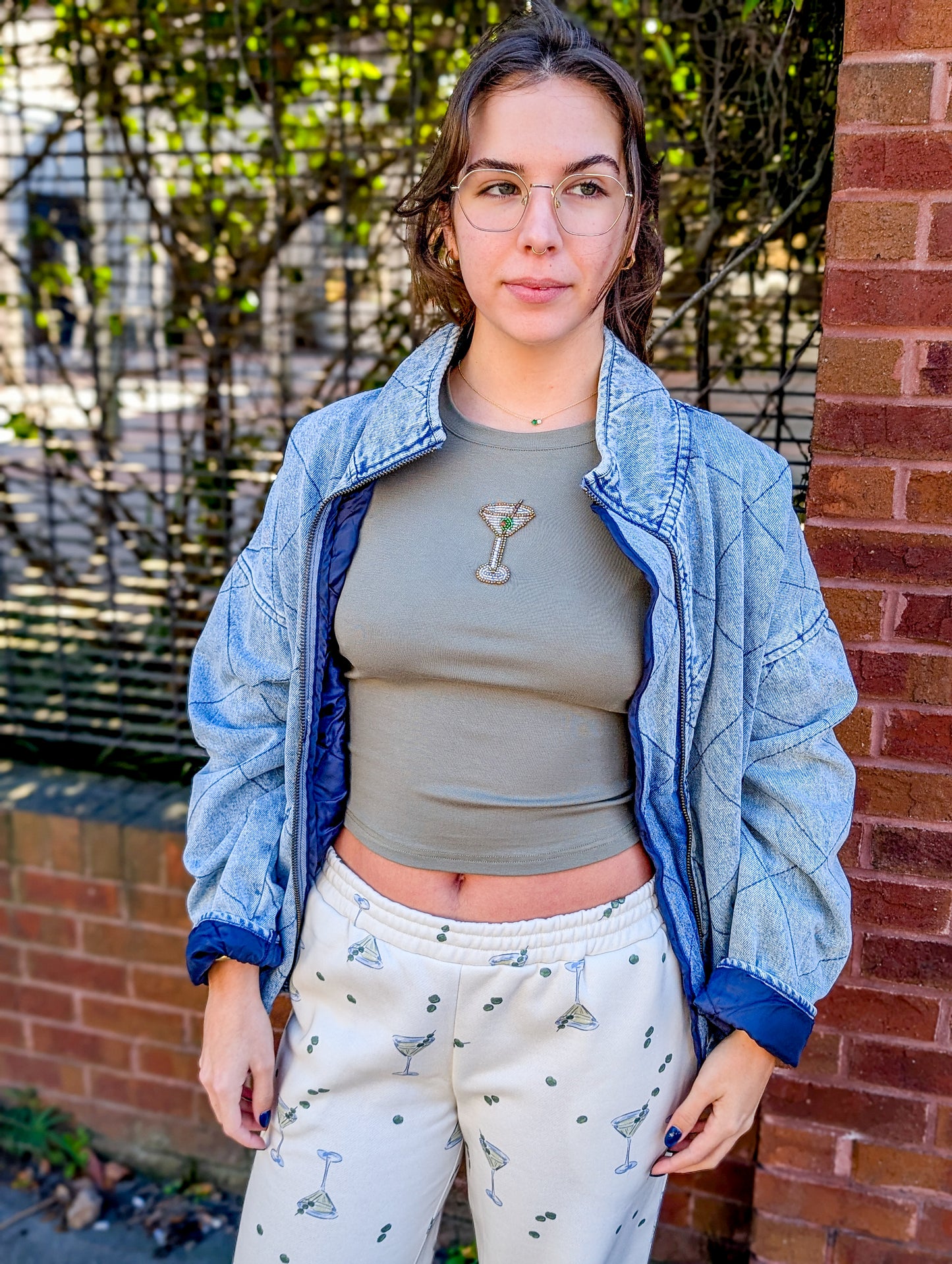 Gemma Martini Beaded Tee