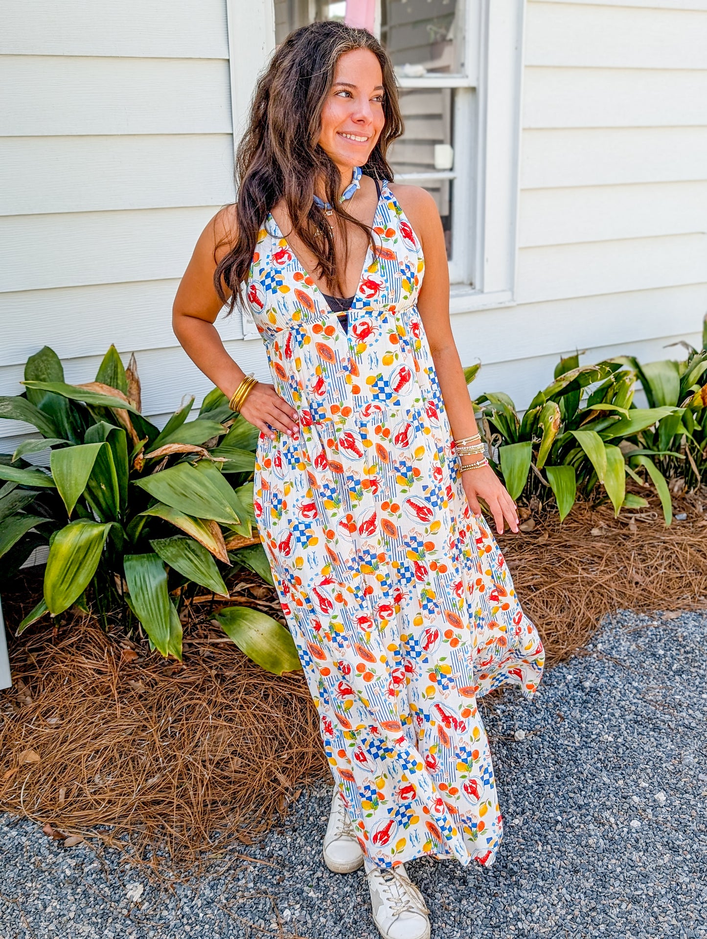Mykonos Market Maxi Dress