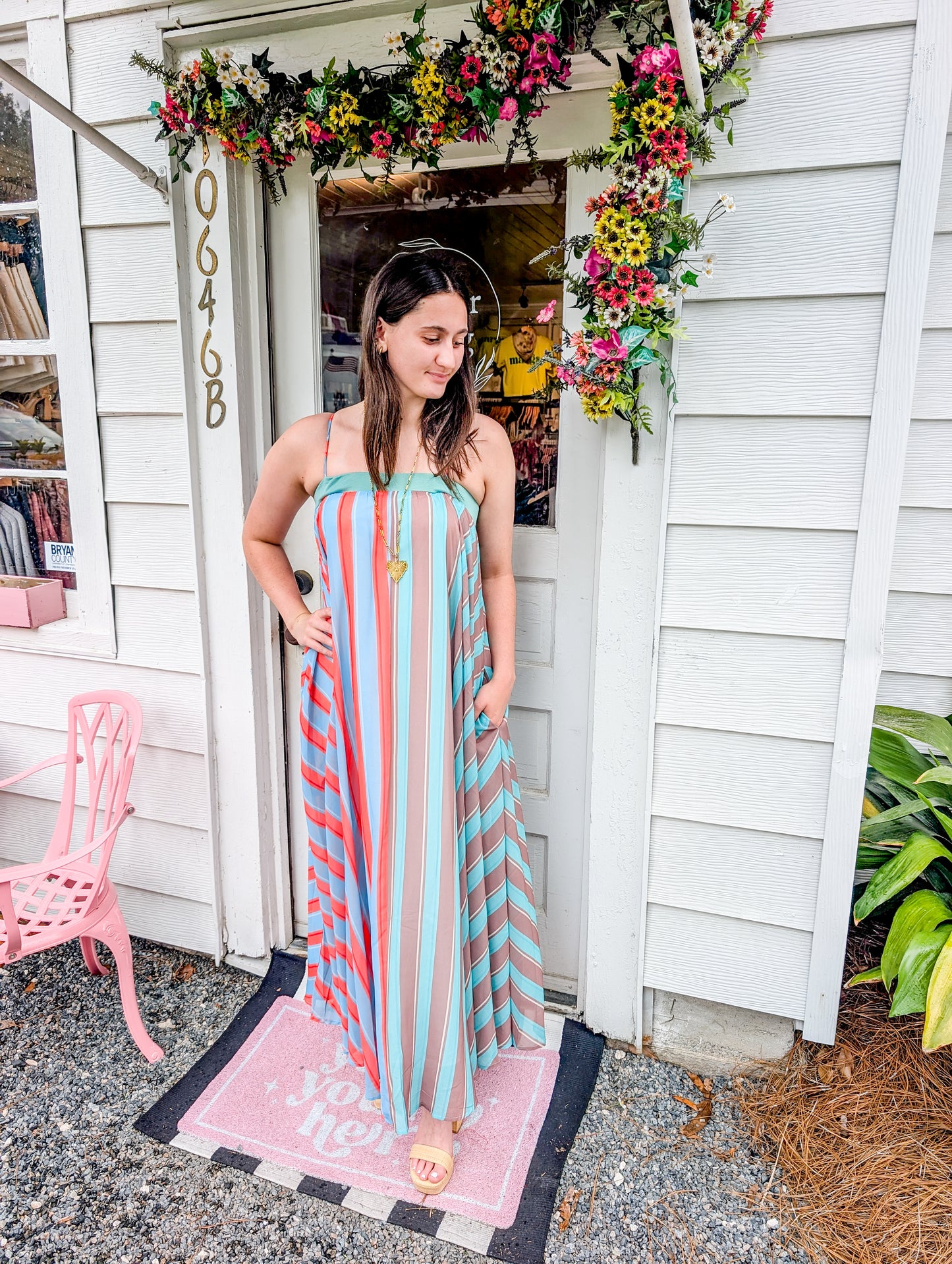 *FINAL SALE* Serafina Striped Maxi
