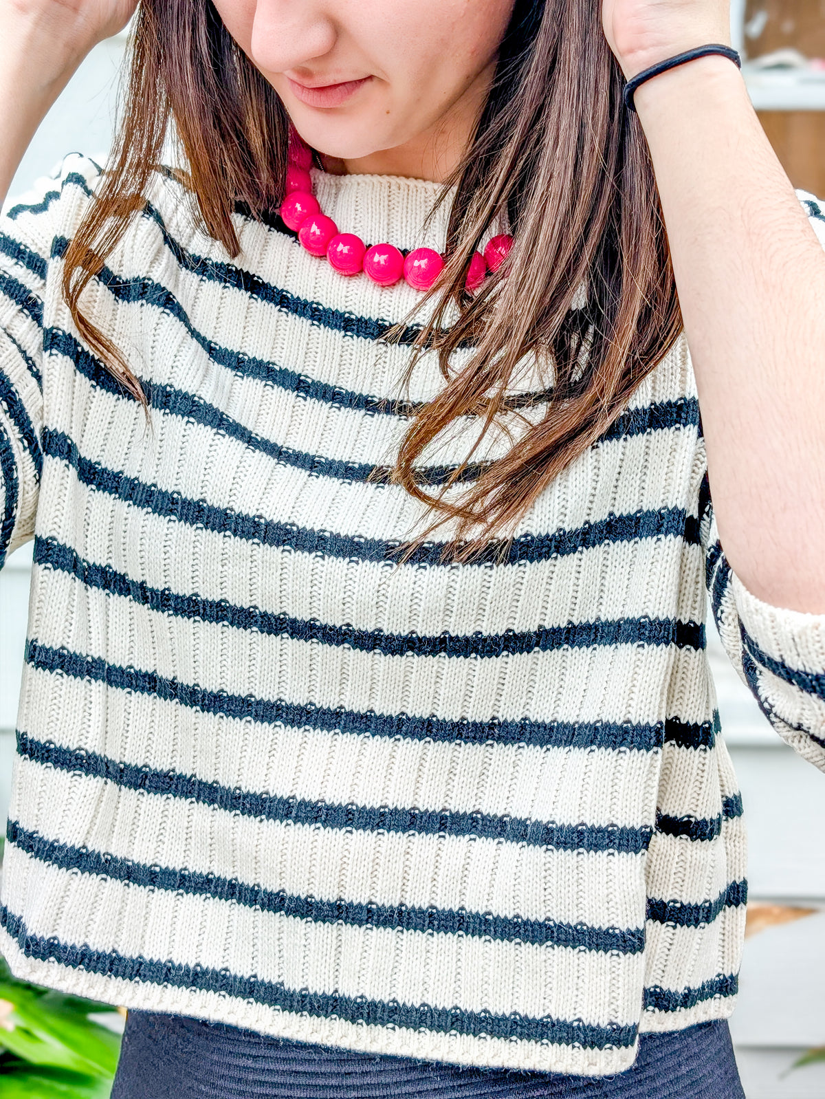 Rosalind Striped Crop Sweater