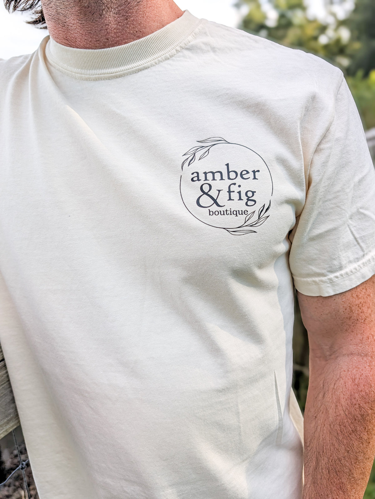 Richmond Hill Shop Small Unisex Comfort Color Tee with Blue