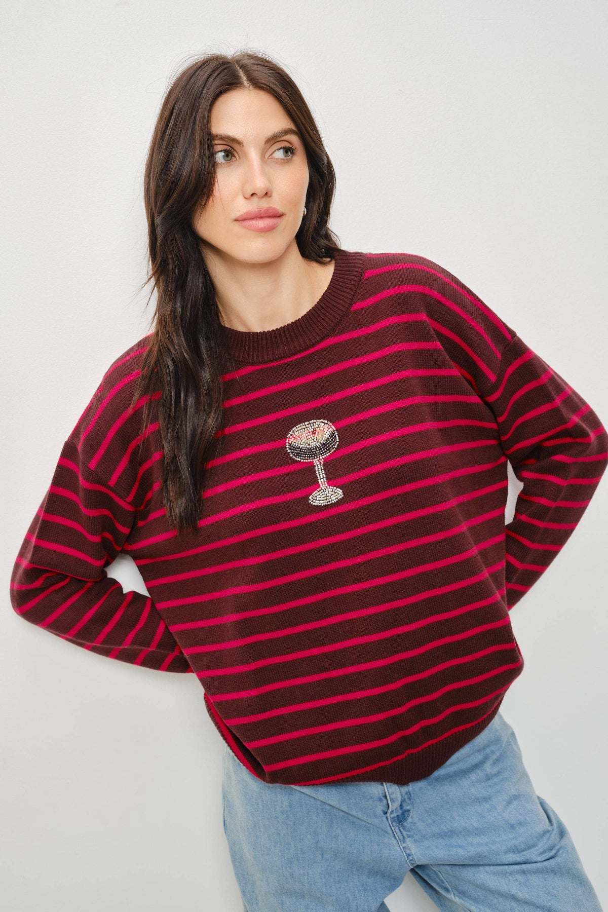 Selene Espresso Martini Bead Sweater