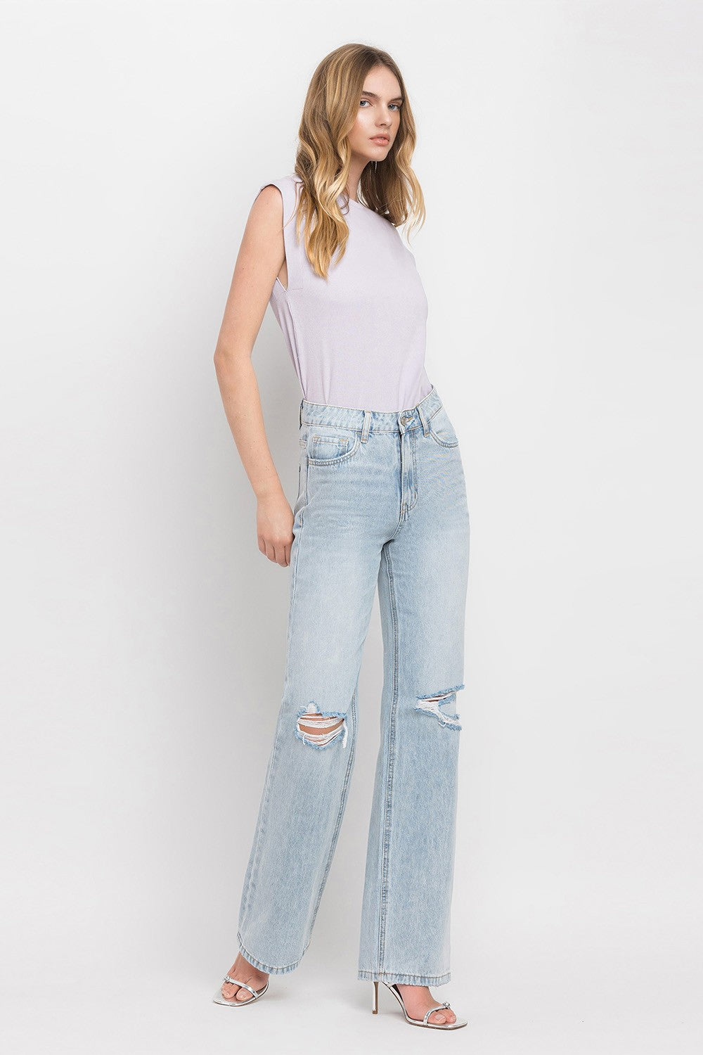 *FINAL SALE* Vervet by Flying Monkey 90'S Vintage Super High Rise Flare Jeans (Copy)